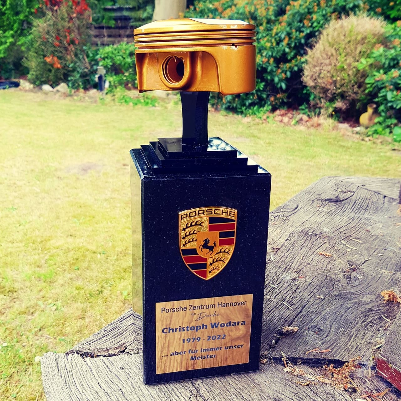 Hochwertige Lasergravur auf Metall Award für Industrieunternehmen